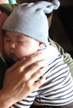Cédric et son bonnet.
